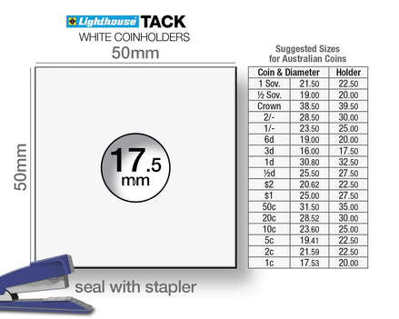 17.5mm Coin Flips – Box of 100 The Coin Shed