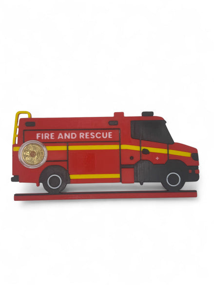 Firefighter $2 Carded Display The Coin Shed