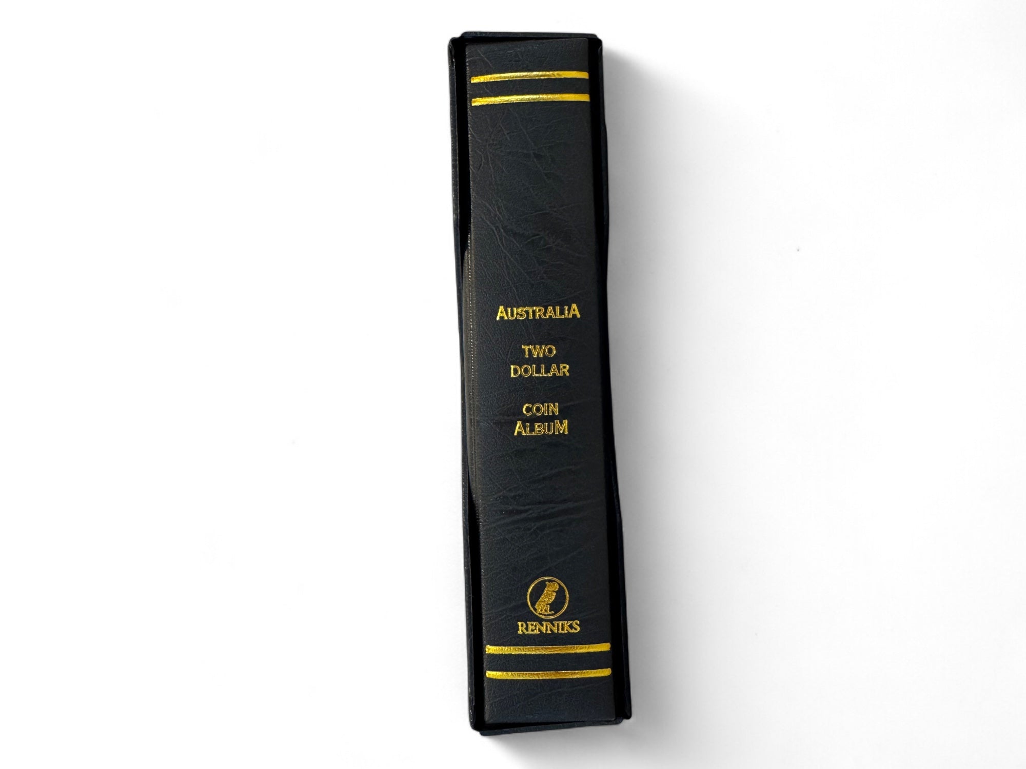 Renniks Premier Australian $2 Coin Album – Binder & Slipcase (Holds 80 Coins) The Coin Shed